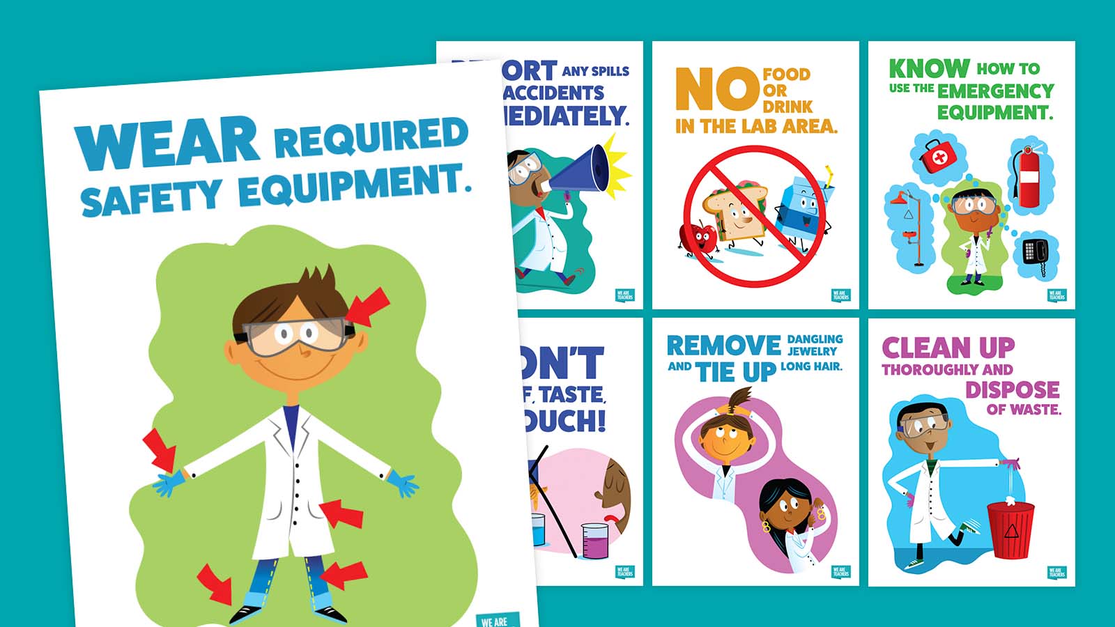 Lab Safety Rules Everyone Should Follow (Free Printable Posters)