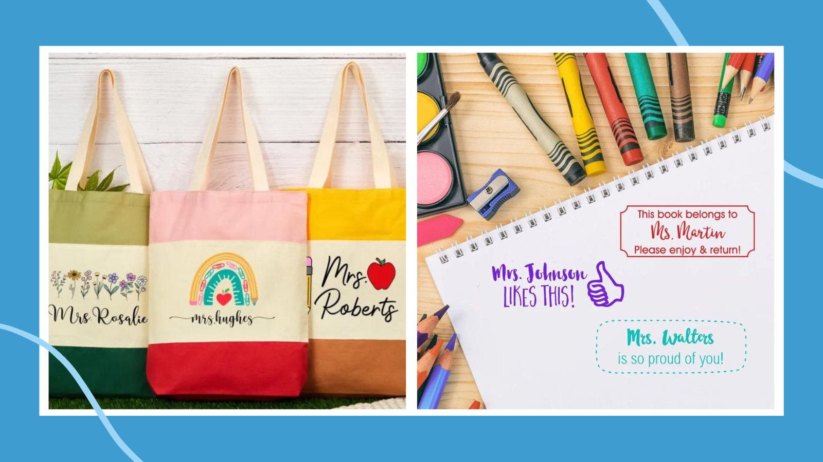 Teacher Pencil Pouch, Personalized Teacher Gifts, Teacher School